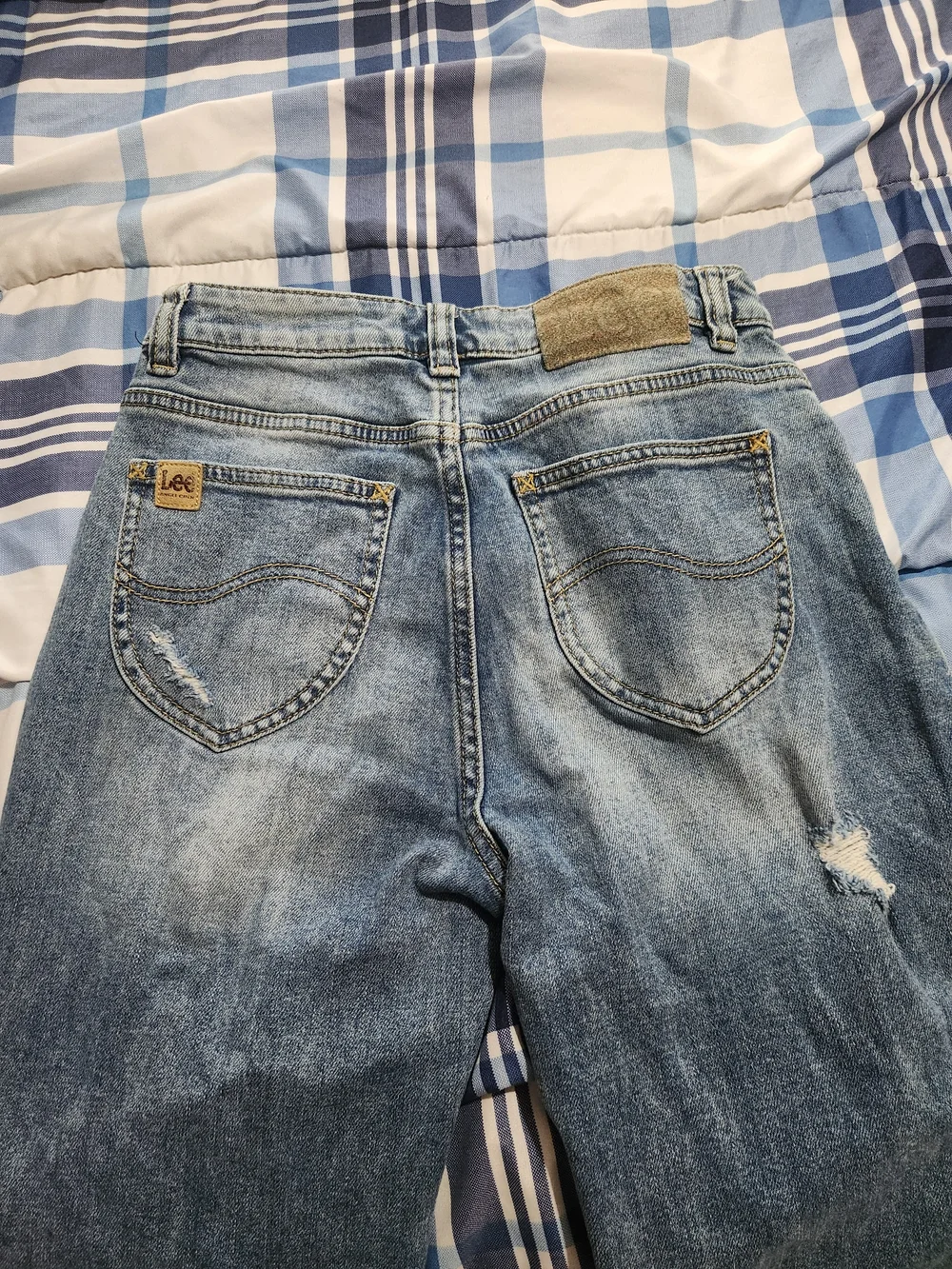 Buddy Angel, Lee Angel Chen Light Wash Distress Jeans - Classic Casual Fit